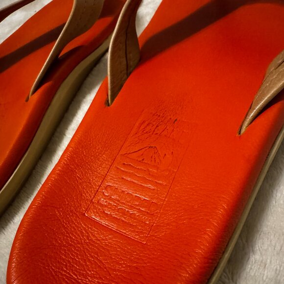 Island Slippers "The Classic" Full Grain Leather Flip Flops - Picture 11 of 13